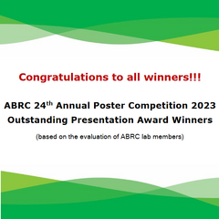 2023年農生中心第24屆壁報論文比賽Outstanding Presentation Award得獎名單相片